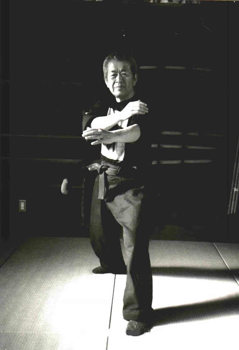 Ο Masaaki Hatsumi στο dojo