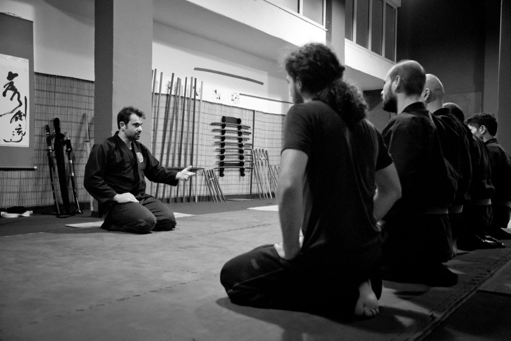 Στιγμιότυπο από σεμινάριο του Nichigetsu Dojo